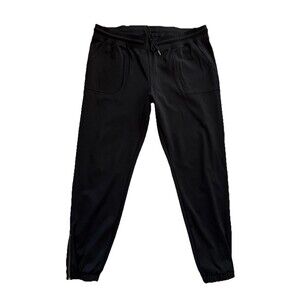 ZYIA Active Joggers Womens XXXL 3X Black Athletic Stretch Zipper Pants
